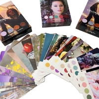 Material seguro para niños Caja educativa Impresión de conjunto de tarjetas de caja de labios y base