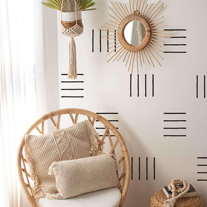 Décoration murale simple de style bohème noir, autocollant mural en PVC auto-adhésif - Product Image 2