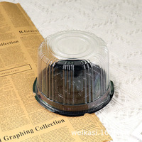 Triangle de haute qualité Transparent écologique élégant Durable idéal tranche gâteau emballage charmante boîte à gâteau parfaite