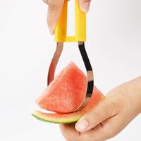 3-in-1 multifunctionele fruit snijset: meloenbolletjesmaker, schep, schilmesje en snijder voor watermeloen en meloen salades.