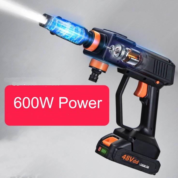 Портативный беспроводной электрический пистолет для мойки автомобилей, высокое давление, набор для очистки пены, спрей для струйной мойки автомобилей, аккумуляторная батарея 24 В