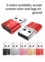 Adaptateur OTG USB 3.0 mâle vers USB-C femelle haute vitesse avec sortie CC et protection OTP pour smartphones, tablettes et ordinateurs portables universels