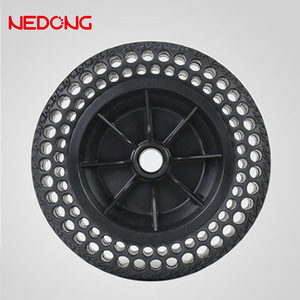 Roue nid d'abeille sans air Nedong de 8 pouces pour véhicule électrique, jeu de roues pivotantes 8x2.0 - Product Image 2