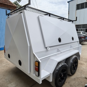 Remolque utilitario y de <span class=keywords><strong>carga</strong></span> listo en el lugar de trabajo aprobado por <span class=keywords><strong>ADR</strong></span> de acero resistente diseño australiano 8X5 TANDEM AXLE TRADESMAN TRAILERS - Product Image 3
