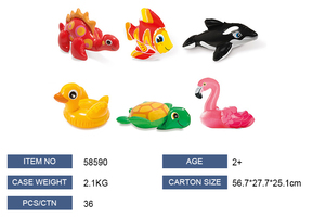 Juguete Acuático Inflable INTEX 58590, Unisex, Divertido para Niños, Animales Acuáticos, PUFF, JUGUETES ACUÁTICOS - Product Image 6