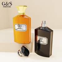 Parfum carré de luxe conception de vaporisateur arabe 30ml cylindre de verre de parfum arabe vide givré rond 50ml 100ml avec boîte