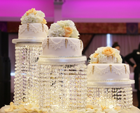 Présentoir de Luxe en Acrylique Polyvalent pour Desserts, Idéal pour Réceptions de Mariage, Fêtes d'Anniversaire et Décoration de Table de Restaurant