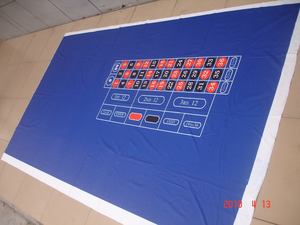 Mantel de <span class=keywords><strong>Ruleta</strong></span> de Casino DG RUITEN, 100% Poliéster, Diseño Verde con <span class=keywords><strong>Doble</strong></span> <span class=keywords><strong>00</strong></span> - Product Image 3