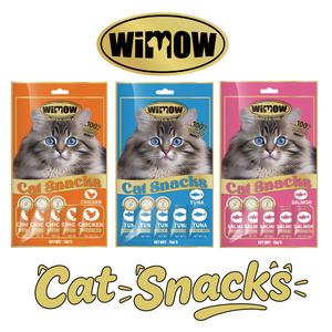 WIMOW Snacks para Gatos, Puré Húmedo <span class=keywords><strong>de</strong></span> Atún, 15g, 5 Unidades, Sin Almidón, Sin Conservantes, para Gatos, Gatitos y Adultos, Marca Privada OEM - Product Image 1