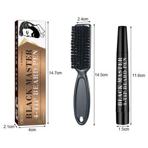 GUANJING 5m Kit penna di riempimento per <span class=keywords><strong>barba</strong></span> di riempimento per <span class=keywords><strong>barba</strong></span> a due colori a lunga durata impermeabile nero più venduto per <span class=keywords><strong>uomo</strong></span> - Product Image 5