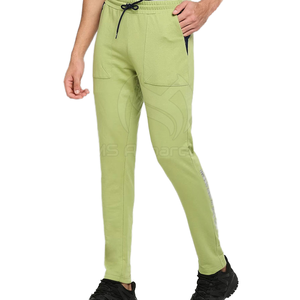 กางเกงวิ่งผ้าใบเอวกลางตรงสำหรับผู้ชายกางเกงวิ่งขายาวผ้าแคนวาสแบบสั่งทำได้ - Product Image 1