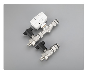 Ensemble <span class=keywords><strong>de</strong></span> vannes thermostatiques Ganihill, vanne TRV HVAC avec actionneur pour chauffage par le sol - Product Image 4
