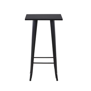 <span class=keywords><strong>Table</strong></span> de <span class=keywords><strong>bar</strong></span> <span class=keywords><strong>carrée</strong></span> en métal, style vintage, pour restaurant, construction en acier durable, style décontracté et tendance. - Product Image 2