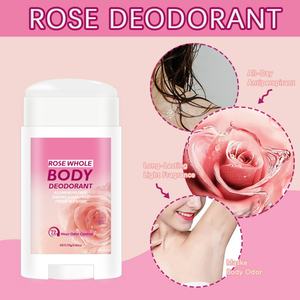 Déodorant corporel à la rose 75g, contrôle des odeurs pendant 72 heures, parfum frais, déodorant anti-transpirant en stick pour femmes - Product Image 2