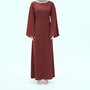 Premium Maxi Satin Abaya Dress Women Muslim Kuwait | OEM