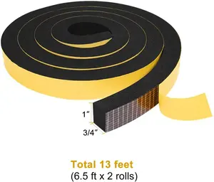 Sound Proof Soundproofing Door Seal Weatherstrip Pipe Cooling Air Conditioning Seal Strip PU Foam Tape