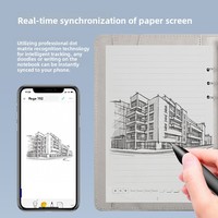 Carnet de notes multifonctionnel A5 à feuilles mobiles avec déverrouillage par empreinte digitale et chargement, idéal pour les professionnels - Cadeau