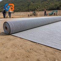 Bâche imperméable en bentonite, membrane géosynthétique en argile de haute qualité, auto-scellante, faible perméabilité pour le drainage des barrages en extérieur