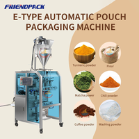 Machine d'emballage automatique de sachets de cumin, matcha et café en poudre, haute précision, avec remplisseur à vis sans fin VFFS