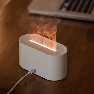 Smart Electric Plastic Tabletop Room Perfume Essential <b>Oil</b> Flame <b>Diffuser</b> USB Mini Ultrasonic Air Humidifier Home Aroma Scent - Product Image 2