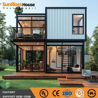 Maison modulaire préfabriquée sur mesure, assemblée, en kit, type conteneur, design moderne, construction à panneaux sandwich