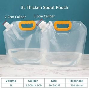 Bouteille d'eau pliable portable en plastique pour camping, impression UV personnalisée, vente en gros, 3,5L, 5L, 10L, pour bière et jus, réutilisable, pour rangement extérieur - Product Image 3