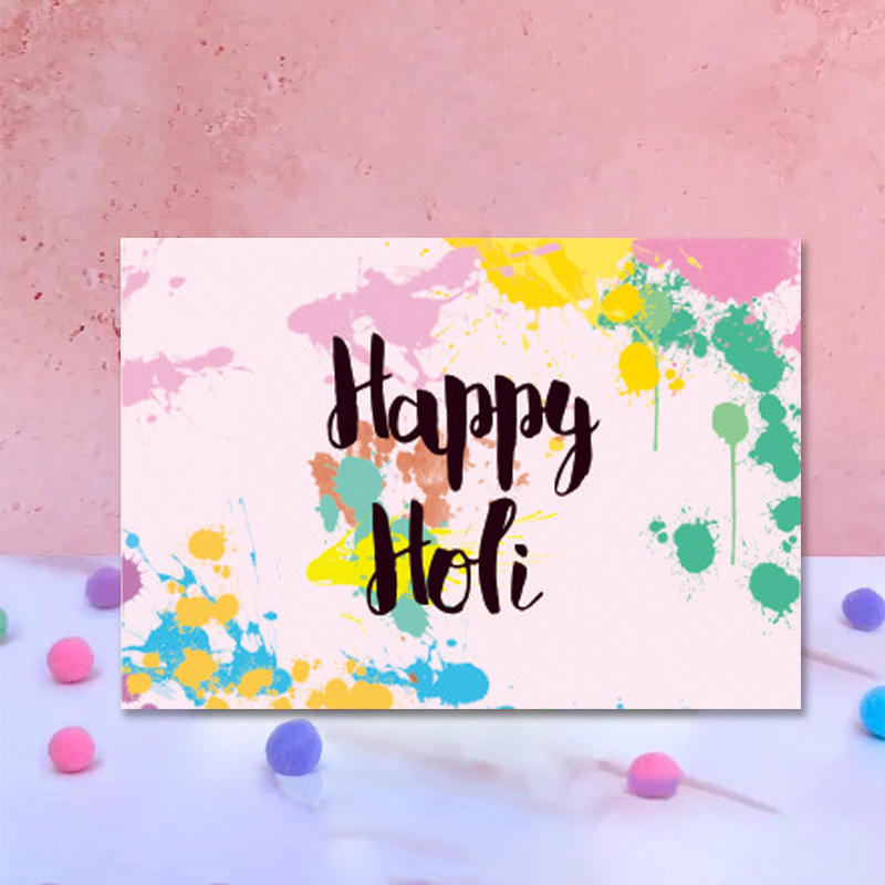 6-Card Holi Festival of Colors Party Card Set with Envelopes Wholesale ...