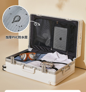 Nouveauté : <span class=keywords><strong>Valise</strong></span> de cabine moderne grande capacité, coque rigide durable, cadre en aluminium, poignée large, couvercle ouvrable, serrure TSA, neuve - Product Image 2