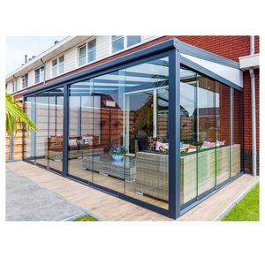 Bâtiment <span class=keywords><strong>de</strong></span> <span class=keywords><strong>jardin</strong></span> en aluminium <span class=keywords><strong>Jardin</strong></span> d'hiver Maison en verre Véranda en aluminium pour terrasoverkapping - Product Image 1