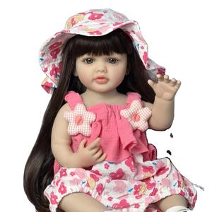 Nouveau 55 <span class=keywords><strong>CM</strong></span> Silicone souple Reborn bébé fille poupée jouet réaliste 22 pouces princesse enfant en bas âge Art <span class=keywords><strong>Bebe</strong></span> cadeaux d'anniversaire pour enfant enfants jouets - Product Image 1