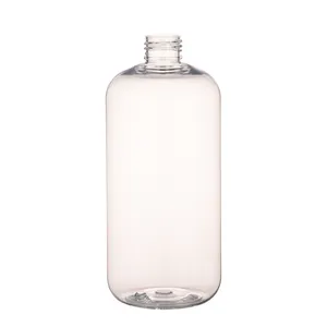 空500毫升16盎司透明宠物圆形泵手洗洗涤剂身体霜凝胶瓶