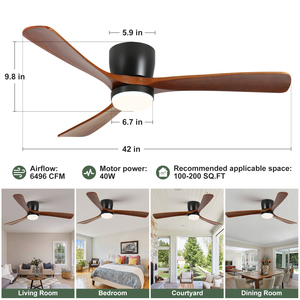 Spot <span class=keywords><strong>de</strong></span> gros <span class=keywords><strong>Ventilateur</strong></span> <span class=keywords><strong>de</strong></span> <span class=keywords><strong>plafond</strong></span> en bois <span class=keywords><strong>de</strong></span> 42 pouces <span class=keywords><strong>avec</strong></span> lumière <span class=keywords><strong>Ventilateur</strong></span> <span class=keywords><strong>de</strong></span> <span class=keywords><strong>plafond</strong></span> à montage encastré <span class=keywords><strong>avec</strong></span> moteur BLDC réversible silencieux <span class=keywords><strong>avec</strong></span> télécommande - Product Image 3