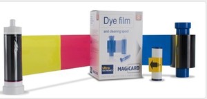 Tương thích Ribbon magicard MA300 YMCKO Màu Ribbon Dye phim và làm sạch Spool - Product Image 4
