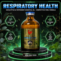 AINI BIO-TECH Huile Essentielle Naturelle de Menthe et de Feuilles d'Eucalyptus – Soutien Respiratoire, Reproductif et Immunitaire – Complément Alimentaire