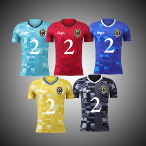 Maillot de football Pixel Camo personnalisé, maillot de <span class=keywords><strong>foot</strong></span> pour l'entraînement d'équipe, uniforme décontracté de sport, service OEM, t-shirt personnalisé - Product Image 1
