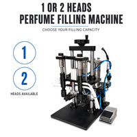 Machine de remplissage pneumatique sous vide semi-automatique de 5 à 100 ml avec précision de remplissage de ±1 % pour idées de petites entreprises - Remplisseuse de parfum