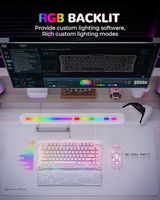 OEM ODM Mercury K1 75 Wireless Mechanical Gaming Keyboard RGB Backlit Gasket Mount Hot Swappable Linear Switches Creamy Sound K