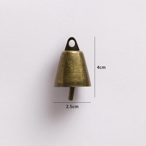 Campanas Navideñas Metálicas Retro Vintage en Oferta, Adornos Colgantes para Árbol de Navidad de 2.5x4cm, Decoraciones para Escenas Navideñas, Logotipo Personalizado <span class=keywords><strong>Acasa</strong></span> - Product Image 6