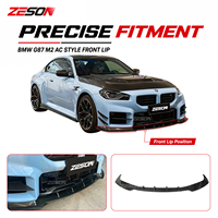 ZESON Lame de pare-chocs avant en fibre de carbone sèche style AC pour BMW M2 G87 Competition XDrive Coupé 2023+