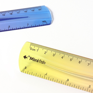 Aangepaste 20Cm Zachte Pvc Flexibele Gradiënt Liniaal Schattige Kawaii Schoolbenodigdheden Duurzaam Plastic - Product Image 5