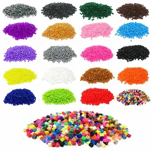 Brinquedos educativos para crianças, 5mm, 57 cores, crianças, fusível, conjunto, diy, contas