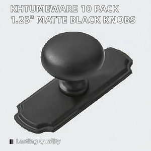 Puxadores Vintage em Zinco Preto Fosco, Puxadores Retos Retrô Duráveis para Armários de Cozinha e Gavetas, Outros Acessórios - Product Image 2