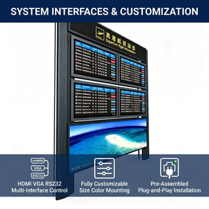 Terminal FIDS de Sistema Completo con Pantalla LCD Personalizada y CMS para Visualización de Información de Vuelos en Aeropuertos y Señalización de Terminales - Product Image 5