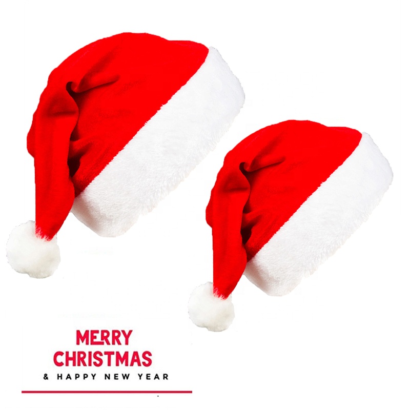 2 Gorros De Papá Noel Elásticos Y Suaves Para Adultos Y Niños – Perfectos Para Fotos Navideñas