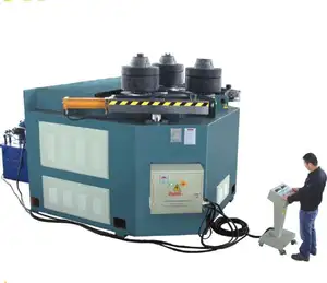 Portátil hidráulica CNC 3 rodillos de perfil de la máquina de flexión
