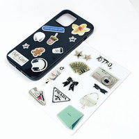 Autocollants 3D personnalisés en résine époxy pour cadeaux, impression de logo, feuilles A6 prédécoupées, adhésif puissant pour coques de téléphone portable