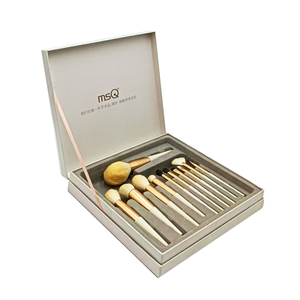Custom Eco-friendly Grey Board Rigid Box Magnetic Closure Die Cuts Large Capacity Makeup Brush Storage - Product Image 2
