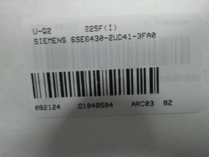 ไมโครมาสเตอร์ 430 รุ่น 6SE6430-2UD41-3FA0 ไดรฟ์ AC VFD 0-650Hz 132kW พร้อม PLC - Product Image 2