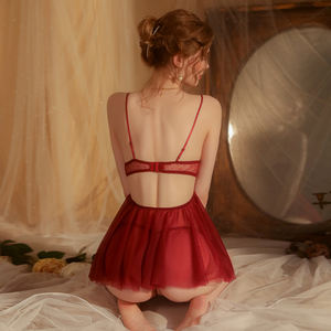 性感内衣女性内衣垫圆点网眼睡衣衬衣婴儿娃娃GR1708 - Product Image 2