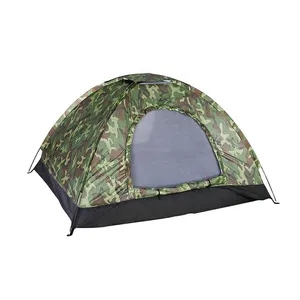 Hot Sale 2-4 Orang Tenda Angin Bukti Grosir Otomatis Pop Up Kamuflase Taman Camping Tent untuk Hiking